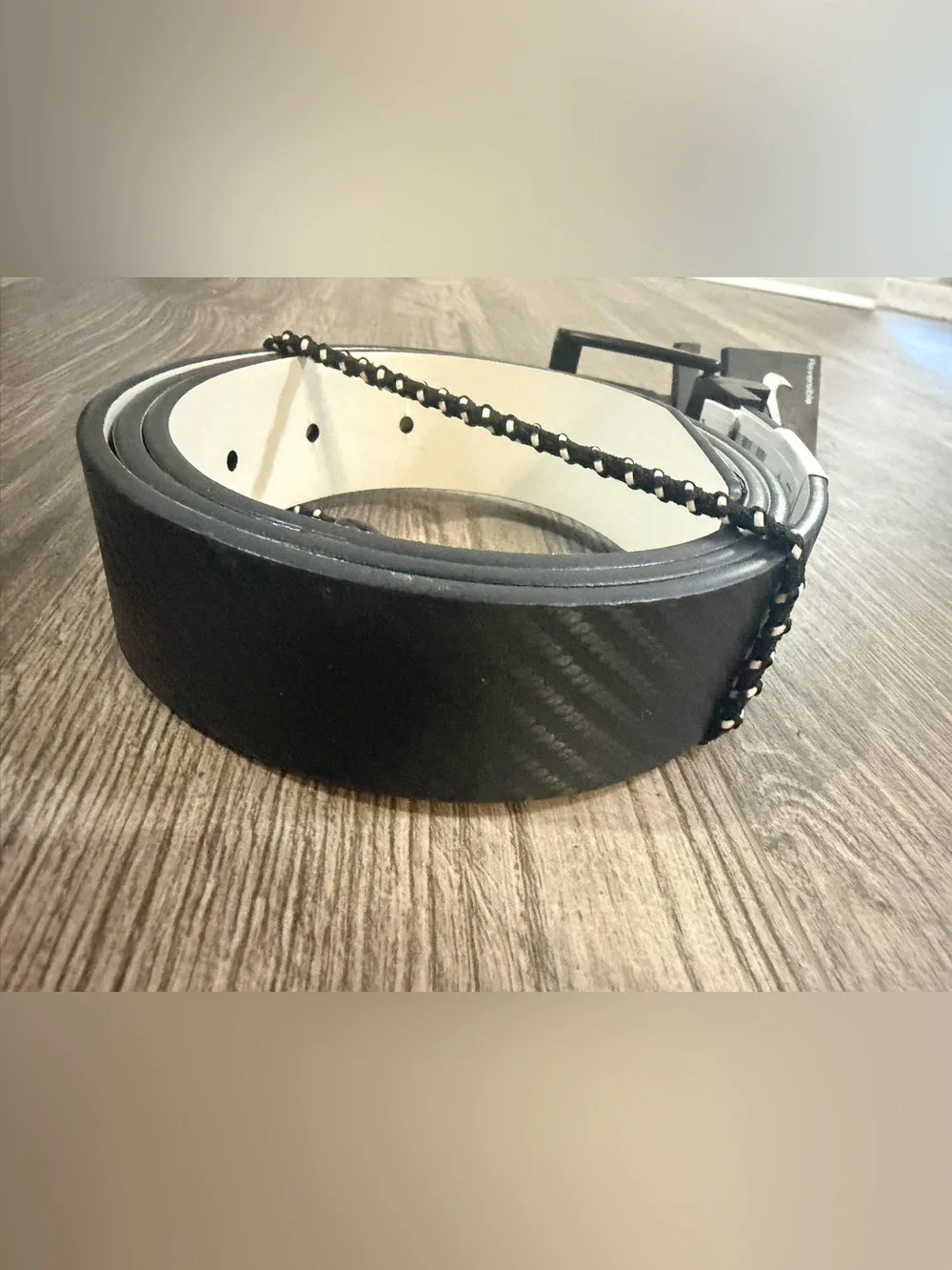 Nike Reversible Carbon Fiber/White Belt